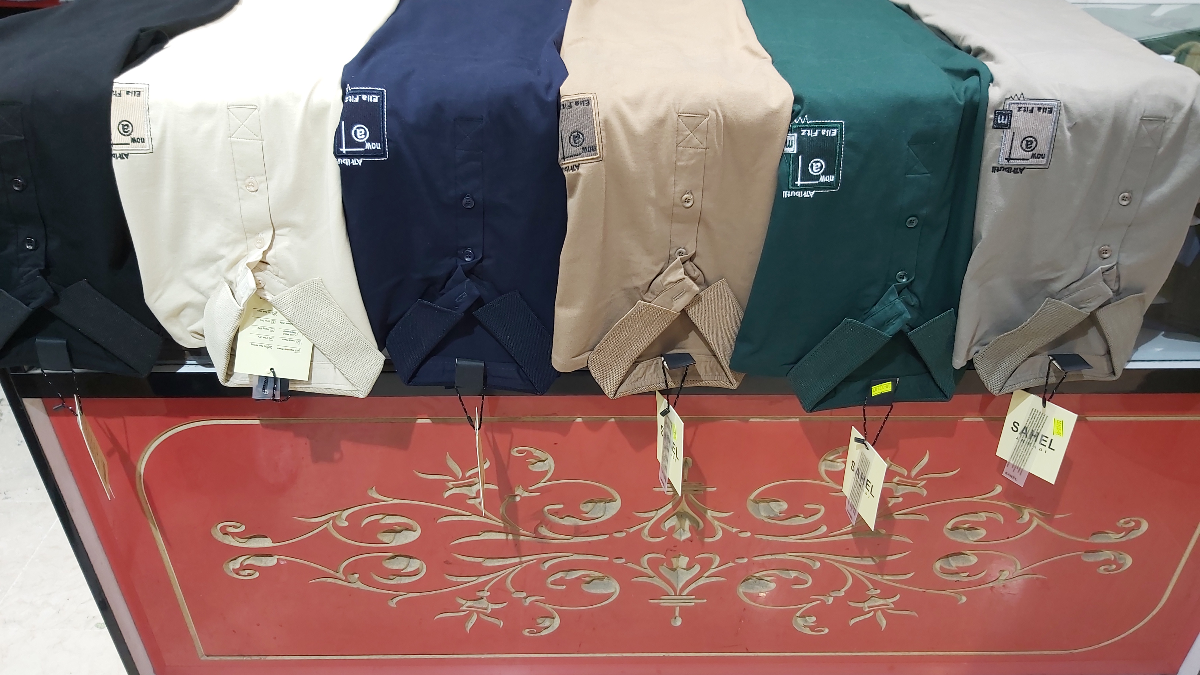 تیشرت آستین بلند یقه دار سایز بزرگ