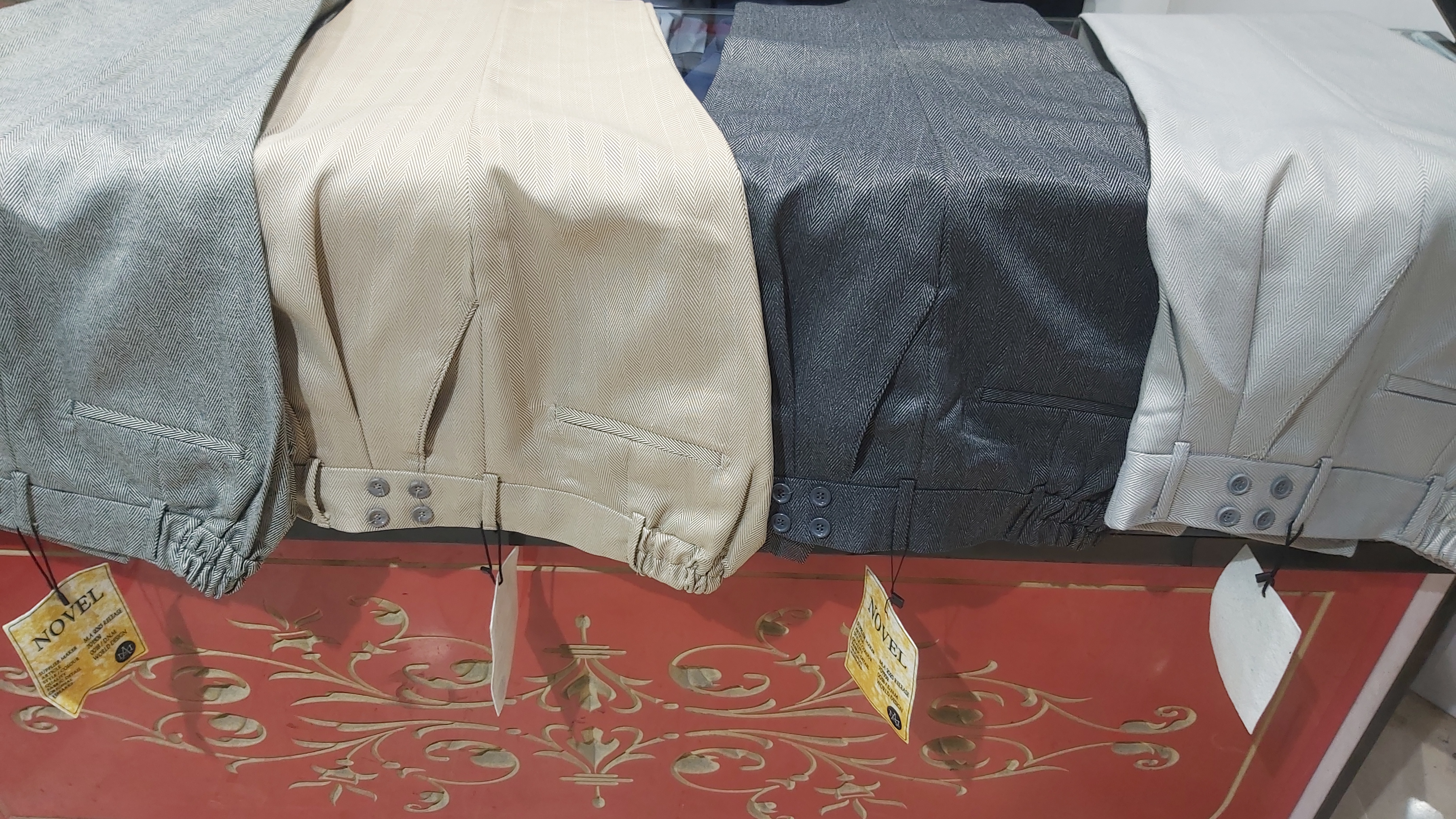 شلوار پارچه مام استایل کمر انگلیسی کمر کش